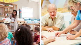 Outreach services include preschools and retirement homes